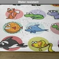 thumbnail image 6 of Ambesonne Zoo Place Mats Set of 4, Funny Cartoon Animals Set, Standard Size, Multicolor, 6 of 6
