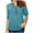 Light Blue, variant on Nfurl Long Sleeve Shirts for Women Plus Size Casual Half Zipper Tshirt Loose Fit Solid Color Blouses Going Out Tops Blue S