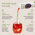 thumbnail image 3 of Happy Being Blackberry White Tea – Antioxidant & Polyphenol Rich, Infused with Turmeric, Elderberry, Caffeine Free, Plant-Based, Low Sugar & Low Calorie Drinks, 12oz (4 Pack), 3 of 10