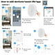 thumbnail image 4 of Luz Nocturna Inteligente Luz Nocturna Inteligente Enchufe la lámpara de pared WiFi Tuya Smart LED Light Work con Alexa Google Home Assistant, 4 of 9