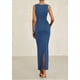 thumbnail image 2 of Vestido midi PRETTYGARDEN, ajustado fruncido de verano 2025 para mujer, 2 of 9