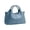 Blue, variant on Genuine Leather Shoulder Bags Purses and Handbags for Women Satchel Designer Cross Body Hobo Medium Size Tote