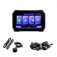 thumbnail image 1 of 5 Inch CarPlay for Android Auto Bluetooth Waterproof Wireless to Wired Motorcycle GPS Navigation Monitor 1028x600P,1 x Navigation Monitor 1 x Power cord,Black, 1 of 5