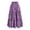 Purple, variant on BUWTTER Women's Skirts Summer Boho Long Elastic High Waist Pull-On Flowy Tiered A Line Maxi Floral Pleated Beach Blue Skirt L