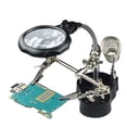 thumbnail image 1 of Lupas 3.5X 12X Lupa de escritorio Luz LED Manos que ayudan Mesa Lupa Soporte de vidrio con pinzas de cocodrilo Lupa ajustable para ayudar a reparar las manos Lectura Manualidades Costura Irfora Lupas, 1 of 7