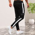 thumbnail image 4 of Pantalones casuales para hombres Pantalones de chándal con cordón Pantalones multibolsillos (Negro L) Ehuebsd Para estrenar, 4 of 9