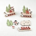 thumbnail image 4 of Bearachild Navidad decoración de árbol colgante lindo madera DIY artesanía hecha a mano ensamblado ornamento fiesta hogar dormitorio Oficina Kits de decoración para fiestas Papá Noel, 4 of 6