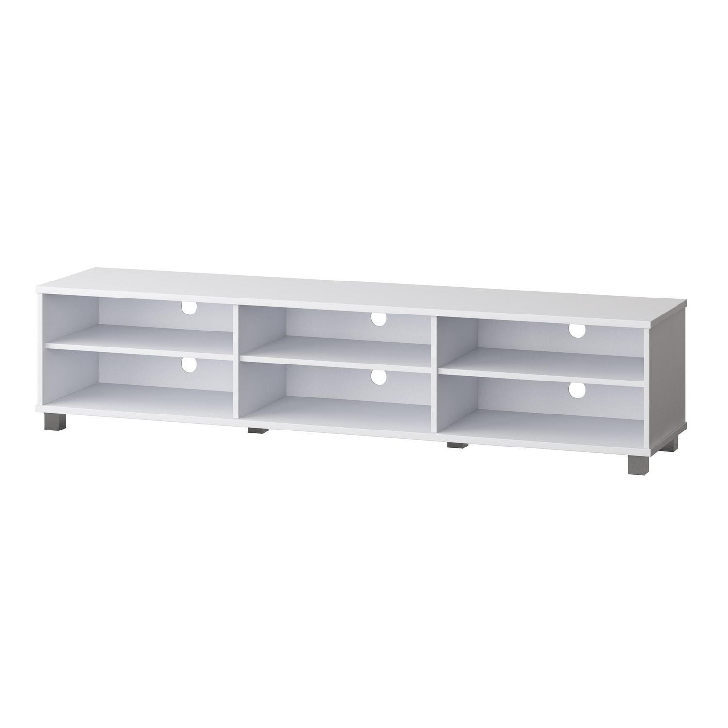 CorLiving Hollywood Modern TV Stand with Open Adjustable Shelves for Most TVs up to 85 inch