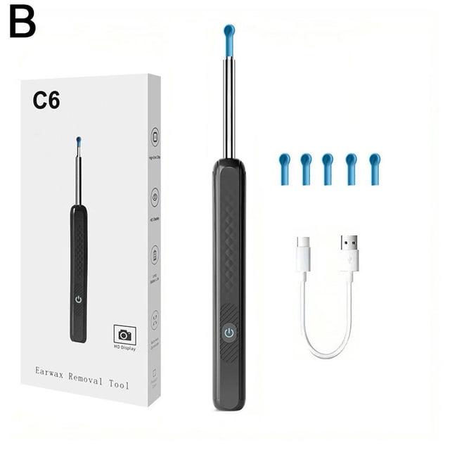 Visual Ear Pick Spoon Integrated Replacement-Free Ear Pick Tool Magnifying Luminous Ear Pick With Light Ear Pick Spoon