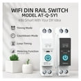 thumbnail image 2 of Tuya Smart Circuit Breaker Switch With Metering 63A1P Din Rail Remote Control Smart Home App Timer Module ,Easy to Install, 2 of 6