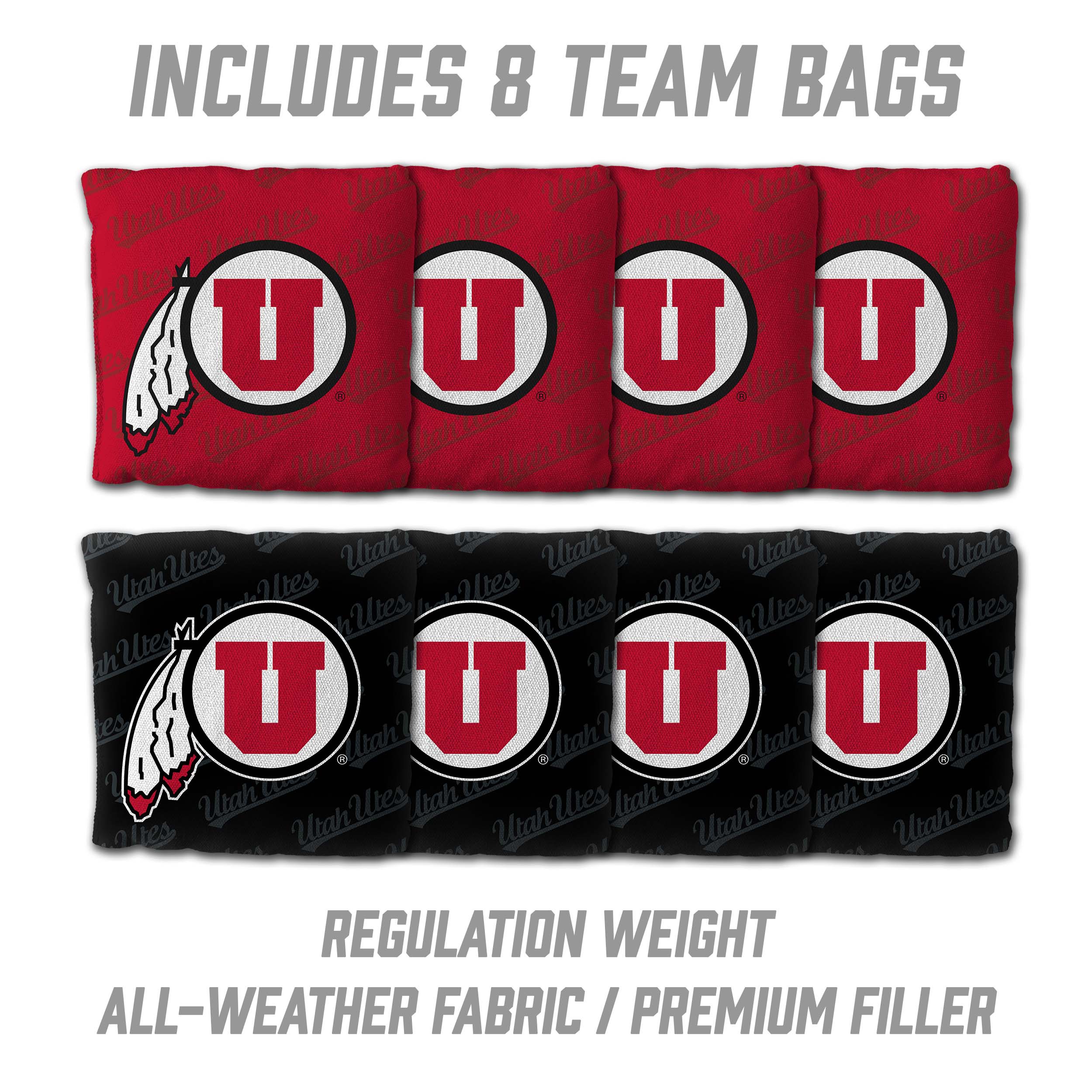 YouTheFan NCAA Utah Utes 2x4 Slogan Series Cornhole