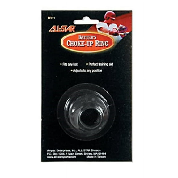 All Star Baseball Batters Black Choke-Up Ring (Black)