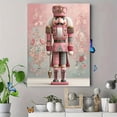 thumbnail image 4 of Pink Nutcracker Christmas Canvas Wall Art, Preppy Girly Print, Holiday Room Wall Decor, 4 of 8