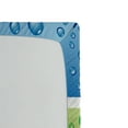 thumbnail image 3 of Ambesonne Modern Fitted Sheet 2 Pcs Set, Water Drops on a Plastic, California King, Red Fern Green Blue, 3 of 3