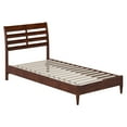 thumbnail image 2 of AFI Savannah Twin-XL Solid Wood Low Profile Platform Bed, Walnut, 2 of 13