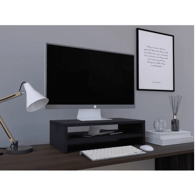Base Elevadora para Monitor o Laptop con Soporte Ergonómico de Escritorio Color Wengue | Excelsior