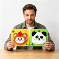 thumbnail image 6 of BESTSKY 2026 New Diy Embroidery Doll Set for Kids-Cartoon Animal Sewing Arts and Crafts Kit with Felt,Yarn&Safety Tools Learn to Sew Educational Toy for Girls&Boys Ages 3 Easter,Birthday Gift, 6 of 7