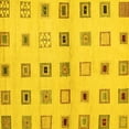 thumbnail image 1 of Ahgly Company Machine Washable Indoor Square Solid Yellow Modern Area Rugs, 4' Square, 1 of 4