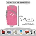 thumbnail image 2 of Hukapapa Bolso deportivo de lona para hombre y mujer, bolso de muñeca con funda para brazo para correr y fitness, monedero, 2 of 5