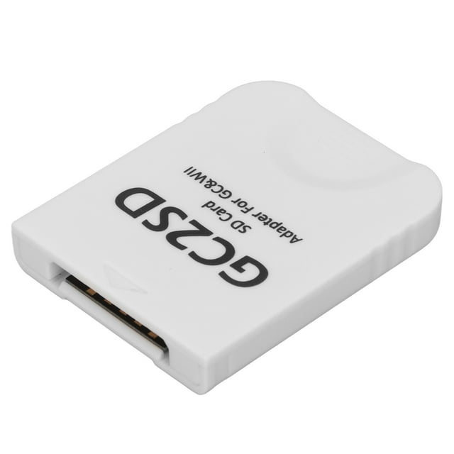 Console Micro Storage Card Adapter, Portable GC2SD Card Reader Support 512GB Game Storage For Video Game White,Black,Transparent