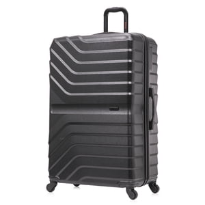 InUSA Aurum 32-Inch Hardside Checked Luggage, Black
