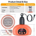 thumbnail image 2 of Lámpara calefactora TFNN Chicken Coop Heater 200W-350W-500W UVA UVB, 2 of 7