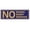 Blue / Gold, variant on No Shoes No Shirt No Service Door / Wall Sign - Dark Brown - Small