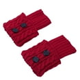 thumbnail image 3 of snilers Women Leg Warmers Button Up Cable Knitted Boot Cuffs Comfy Soft Stretch Boot Socks Winter Warm Trendy Leg Warmers 2024, 3 of 4