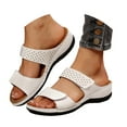 thumbnail image 3 of Guttear Women's Open Toe Buckle Ankle Strap Espadrille Platform Wedge Sandals, 3 of 9