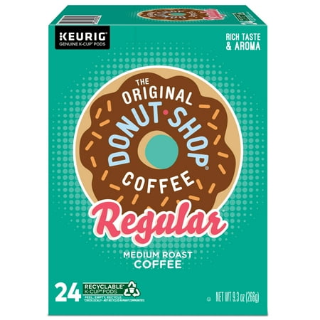 The Original Donut Shop - Regular Keurig Single-Serve K-Cup Pods, Medium Roast Coffee, 24 Count