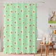 thumbnail image 6 of Shower Curtain Spring White Daisy Shower Curtains for Bathroom Decor, Waterproof Polyester Shower Curtain Set with Hooks, Extra Long 72" x 78" Green, 6 of 9