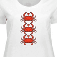 thumbnail image 4 of Inktastic Crab Lover Women's Plus Size T-Shirt, 4 of 5