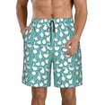 thumbnail image 2 of Uemuo Cartoon Funny Goose Pattern Men's Swim Trunks Hawaiian Beach Bathing Suit Swimsuits Beach Quick-Dry Shorts with Pockets-XX-Large, 2 of 9