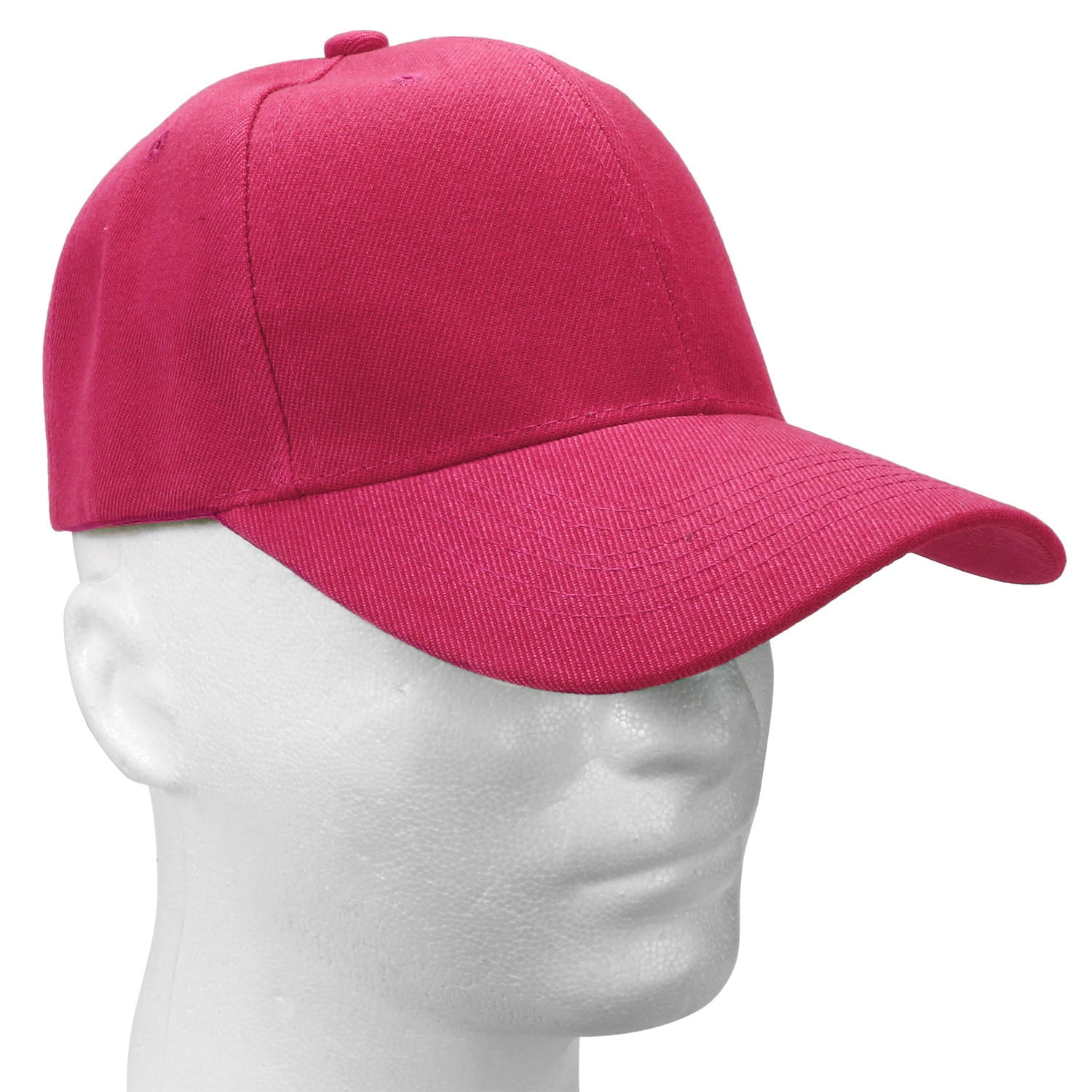 2-Pack Plain Baseball Cap for Men & Women Adjustable Size Outdoor