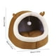 thumbnail image 4 of Camas para Gatos, Tienda de Campaña para Gatos, Camas para Perros, Cama Cueva Semicerrada para Gatos con Bolas Acolchadas, Cama Suave y Cómoda para Gatos con Tapete Lavable y Desmontable, Productos p, 4 of 7