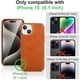 thumbnail image 2 of Funda de piel auténtica KeziHome para iPhone 15 de 6.1 pulgadas, 2 of 7