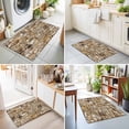 thumbnail image 5 of Brick 2x3ft Non Slip Area Rug Abstract Multi Colored Brick Wall Photo Washable&nbsp;Soft Area Rugs for Living Room, Indoor&nbsp;Circle Carpet for Bedroom Dining Room Kitchen, 5 of 9