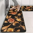 thumbnail image 2 of Kitchen Rugs Sets Of 2,Pioneer Flower Floral Print Pattern Anti Fatigue Kitchen Mat Rugs Non Slip Washable,Decorative Kitchen Floor Mats for Kitchen,Sink,Laundry,17"x47"+17"x47", 2 of 5