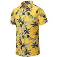 thumbnail image 5 of Geeksport Men's Hawaiian Floral Shirt Short Sleeve Button Down Casual Summer Tropical Beach Shirt, 5 of 6