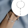 thumbnail image 5 of Pulsera con cruz de Jesús, creativa, retro, con cadena de rosario, joyería decorativa, 5 of 5