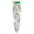 thumbnail image 2 of SZUL Women's Emerald and Diamond Ring Set in 10K White Gold, 2 of 3