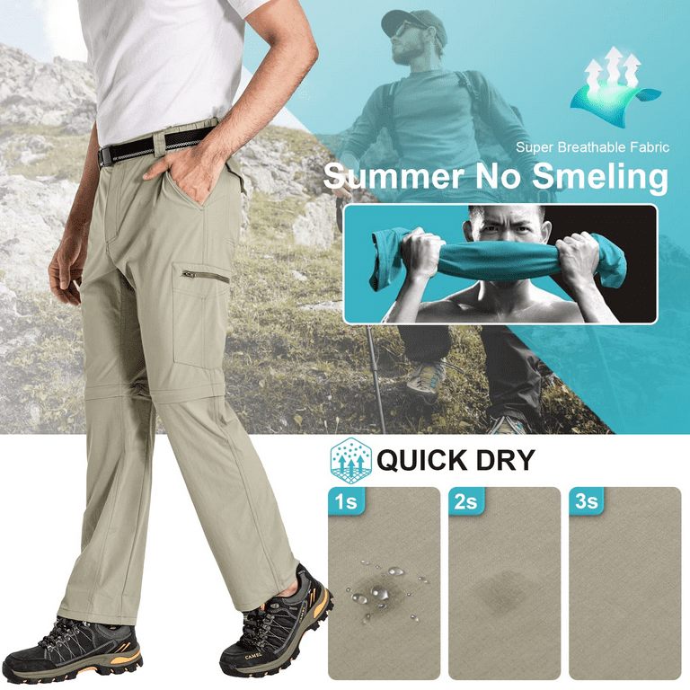 Women's Hiking Pants Convertible Quick Dry Stretch Lightweight Zip-Off  Outdoor Fishing Travel Safari Pants