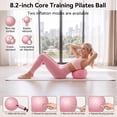 thumbnail image 6 of Feeray 14-Piece Yoga Pilates Kit for Women, Home Workout Equipment Set with Pilates Ring, Mini Ball, Sliders & Resistance Bands, 6 of 9