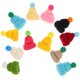 thumbnail image 4 of 55 piezas DIY Mini sombreros decoraciones lindo sombrero de tejer juguetes artesanales hechos a mano para niños niñas (color mezclado), 4 of 8