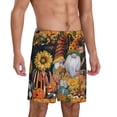 thumbnail image 2 of Naloa Welcom Fall Men's Short Pajama Pants, Lounge Comfort Shorts with Elasticized Waistband and Side Pockets - 4X-Large, 2 of 9