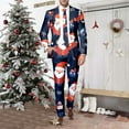 thumbnail image 2 of Christmas Mens Suit 2 Piece Funny One Button Xmas Reindeer Jacket Tuxedo And Trousers Set Slim Fit Winter Party Ugly Mens Suits, 2 of 6