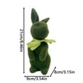 thumbnail image 2 of Gaiwos Easter Flocked Bunny Ornament 8.5 inches, Flocking Rabbit Figurines with Bow Ties, Adorable Spring Tabletop Ornaments for Home, Garden Decor, Bunnies Decoration for Easter Celebration, 2 of 5