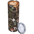 thumbnail image 3 of 20oz Mushroom Tumbler with Lid and Straw Mushrooms and Berries Skinny Stainless Steel Tumblers Plant Insulated Coffee Travel Mug Cups Water Bottle Gift for Women Plants Lovers, 3 of 6