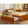 thumbnail image 2 of Orlando Twin Extra Long Bed with Footboard and Twin Extra Long Trundle in Caramel, 2 of 7
