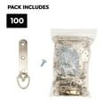 thumbnail image 3 of 100 EXTRA HEAVY DUTY 3 Hole D Ring / Triangle Framing Hanger w/screws, 3 of 3